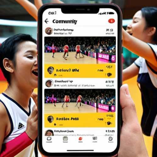 Home 22 **Prompt 1: Emotional Live Match Experience & Community Connection**
A passionate Malaysian volleyball fan, looking at their smartphone with intense excitement as a live match score updates. The screen shows real-time volleyball scores and critical match moments. Surrounding the phone, subtle digital elements like chat bubbles and social media icons float, representing the active "VolleyAddicts MY" community interaction. The background is a blurred but dynamic setting, perhaps suggesting being on public transport or a short break, emphasizing the ability to stay connected anywhere. The overall mood should be vibrant and convey the thrill of real-time sports.