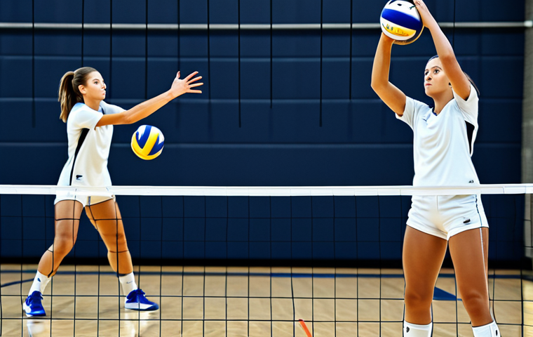 Volleyball Practice Analysis**

"A fully clothed volleyball player in appropriate athletic wear practices serving, captured with motion analysis overlays. Gym setting, safe for work, correct proportions, professional athletic training, well-formed hands, modest."

**