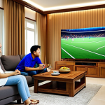 **

"A group of Malaysian friends, fully clothed in casual, modest attire, enthusiastically watching a volleyball match on a large Smart TV in a cozy living room. The room is decorated with Malaysian-themed elements.  Safe for work, appropriate content, family-friendly, perfect anatomy, natural proportions, high-quality render, professional."

**